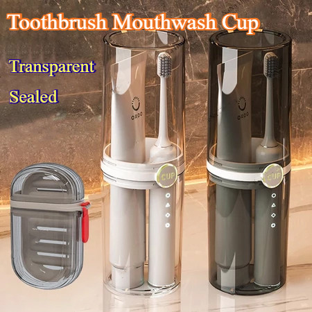 Portable Travel Toothbrush Case Clear Soap Case Box with Lid Draining ...