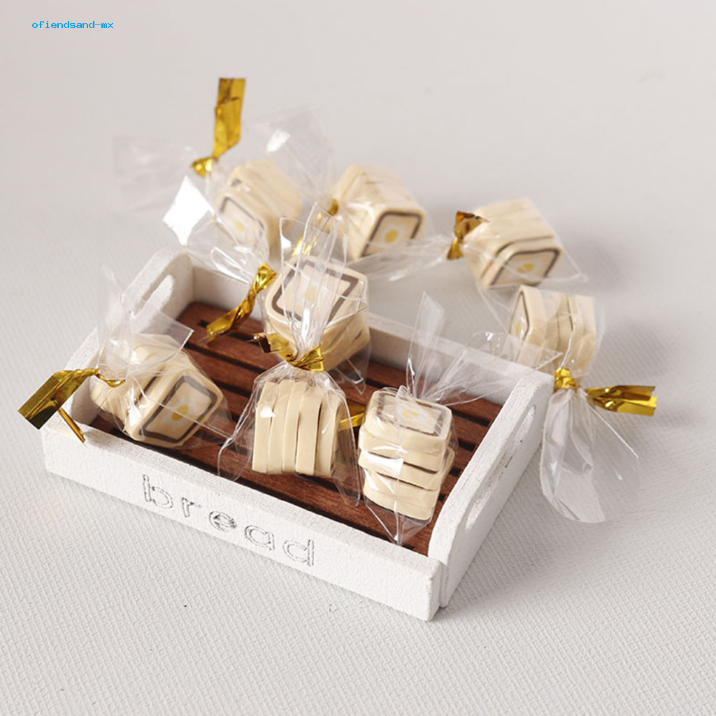 ofiendsand Dollhouse Snack Bread Model 5 Bag Dollhouse Food Model ...