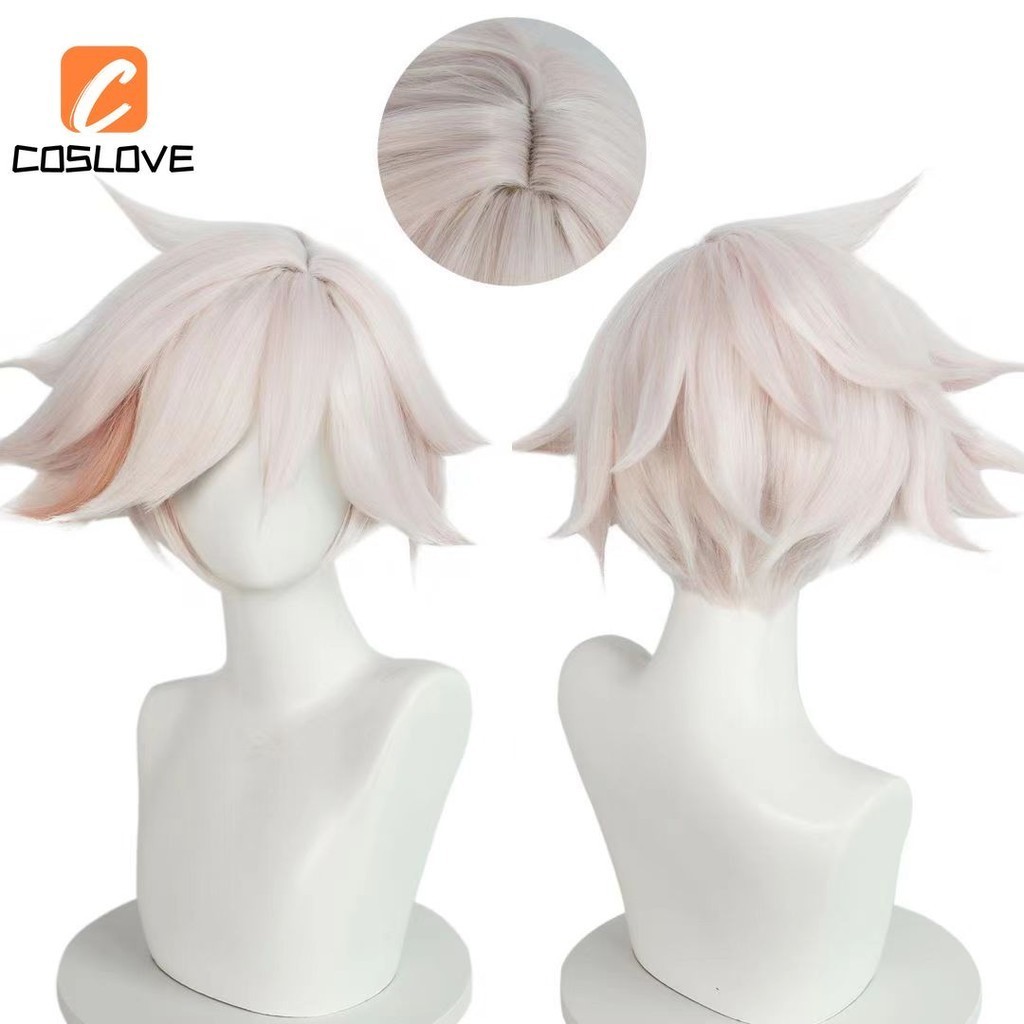 Anime HAZBIN HOTEL Angel Dust Cosplay Wig Suit for Adult Middle Hair ...