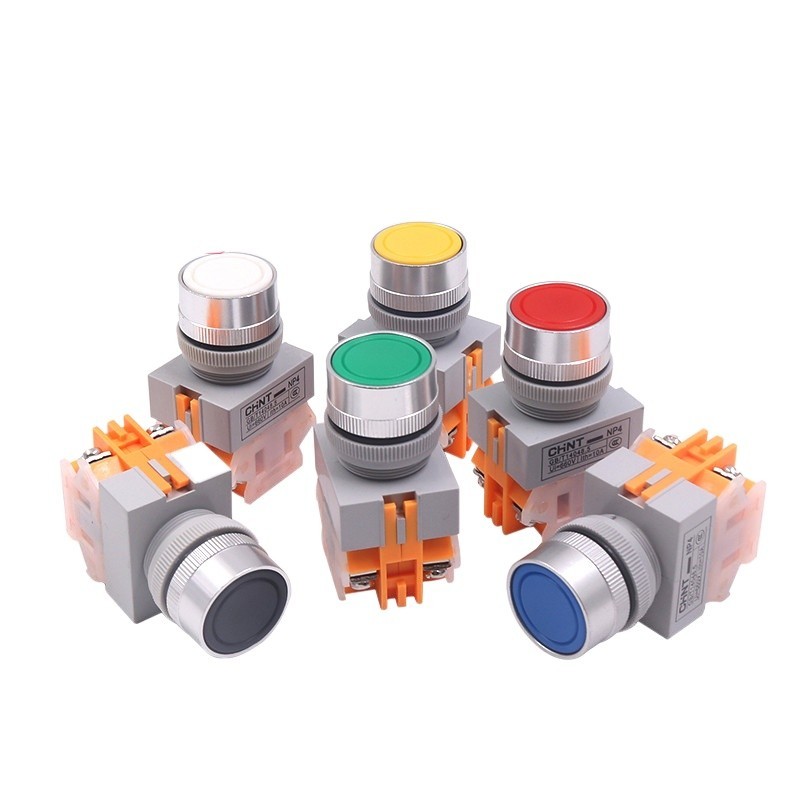 CHNT Zhengtai 22MM power start self-reset jog button switch LAY37 self ...