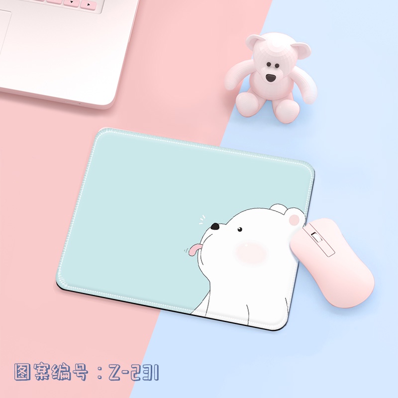 Mouse Pad Girl Cute Office Notebook Desktop Pad Gaming Game Seaming ...