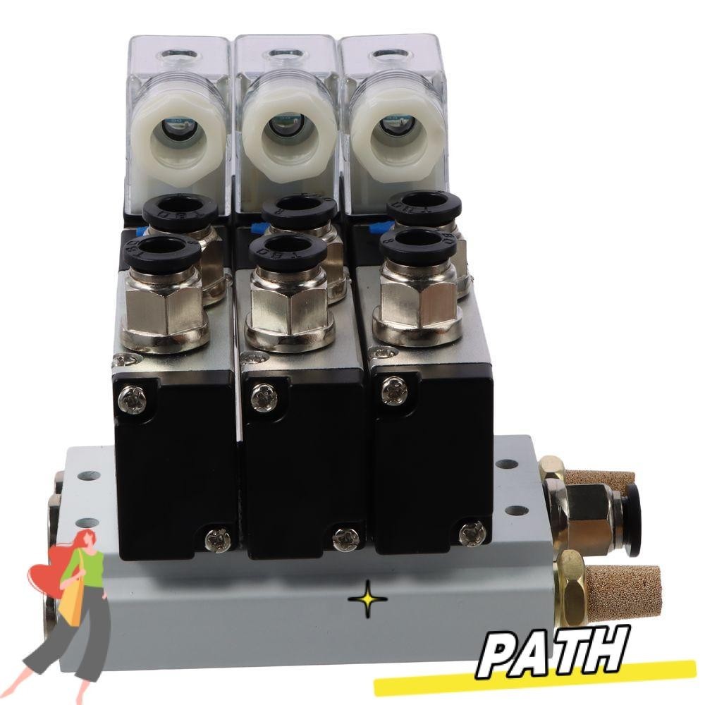 PATH Solenoid Valve, DC 24V 2 Position 4V21008, Base Muffler 5 Way 3