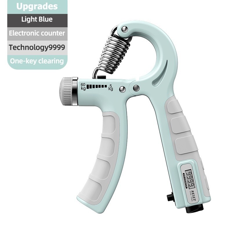 5 60Kg Hand Gripper Adjustable R Shape Countable Hand Grip Strength Exercise Strengthener Gripper