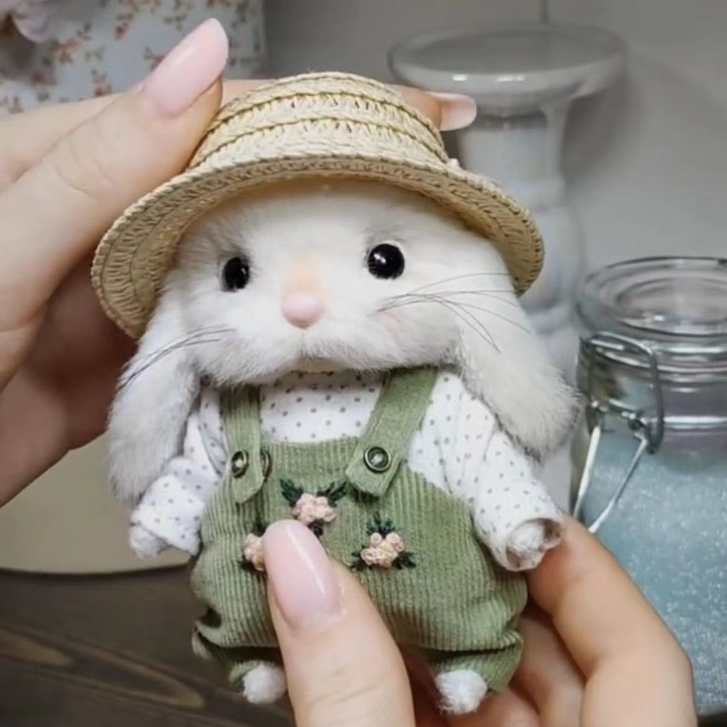 Handmade Cute Peter Rabbit Teddy Bunny 14cm Holiday Gift Plush Doll ...