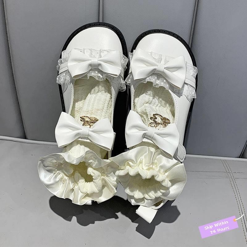 Japanese jk soft girl round toe doll shoes niche design small leather shoes