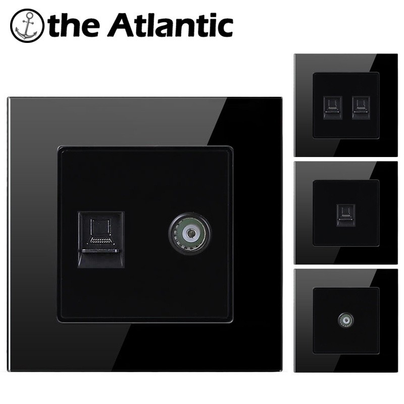 RR+√Atlectric Rj45&TV Port Socket Dual Rj45 Data Outlet TV Port Wall ...