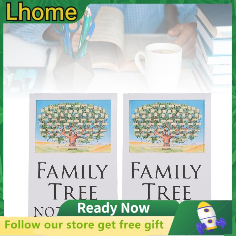 Lhome Family Tree Notebook Genealogy Workbook Descendants Note Research ...