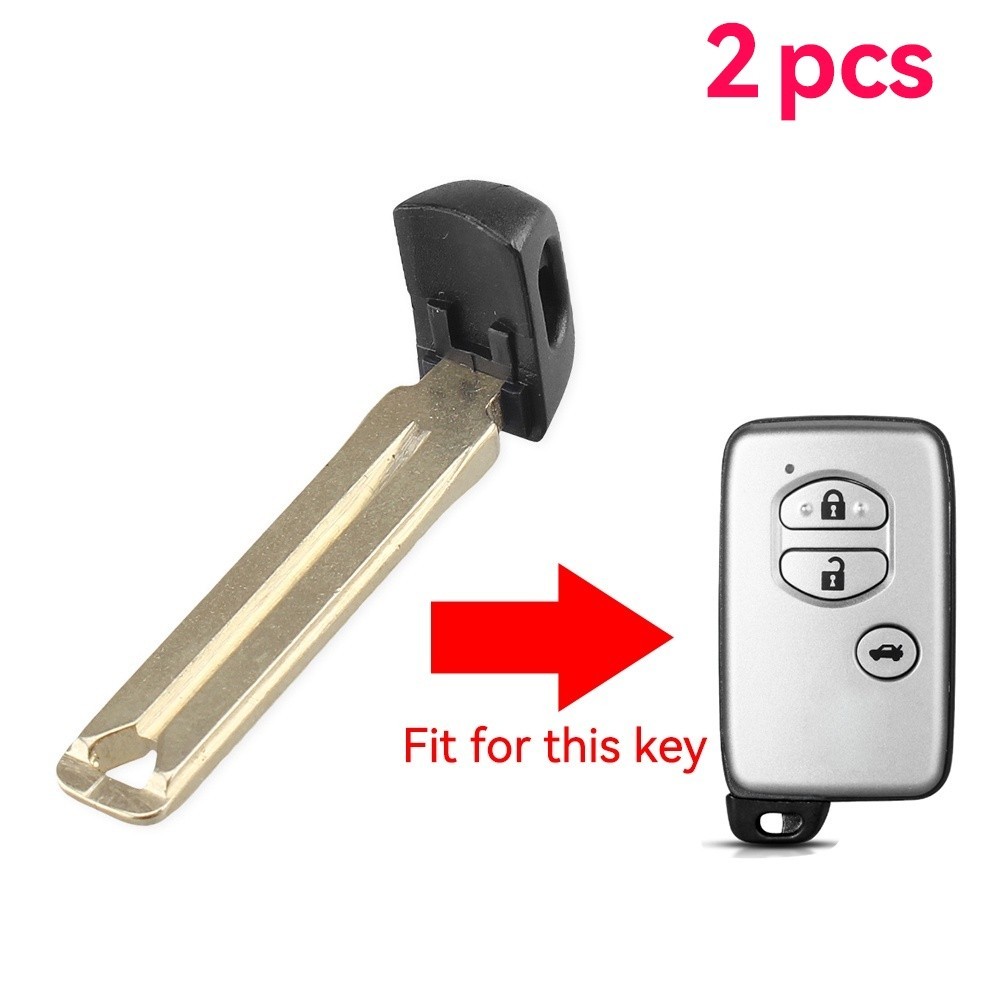 2pcs Emergency Mechanical Key Blade For Toyota Hilux Innova Prius ...