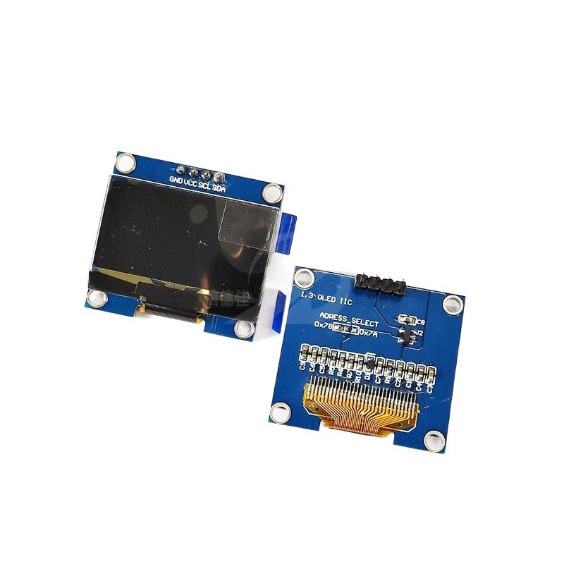 1.3 inch LCD screen blue white I2C IIC communication 12864 OLED display ...