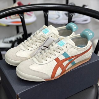 Onitsuka White Brown Men And Women Sports Tiger Shoes For Ride With ...
