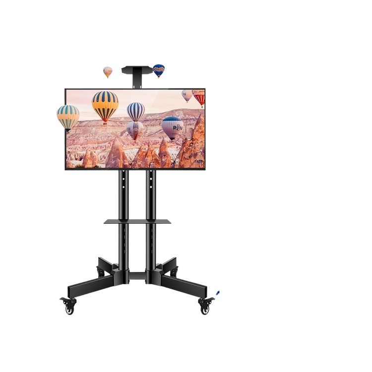 TV bracket floor to ceiling mobile all in one cart rotating display TV ...