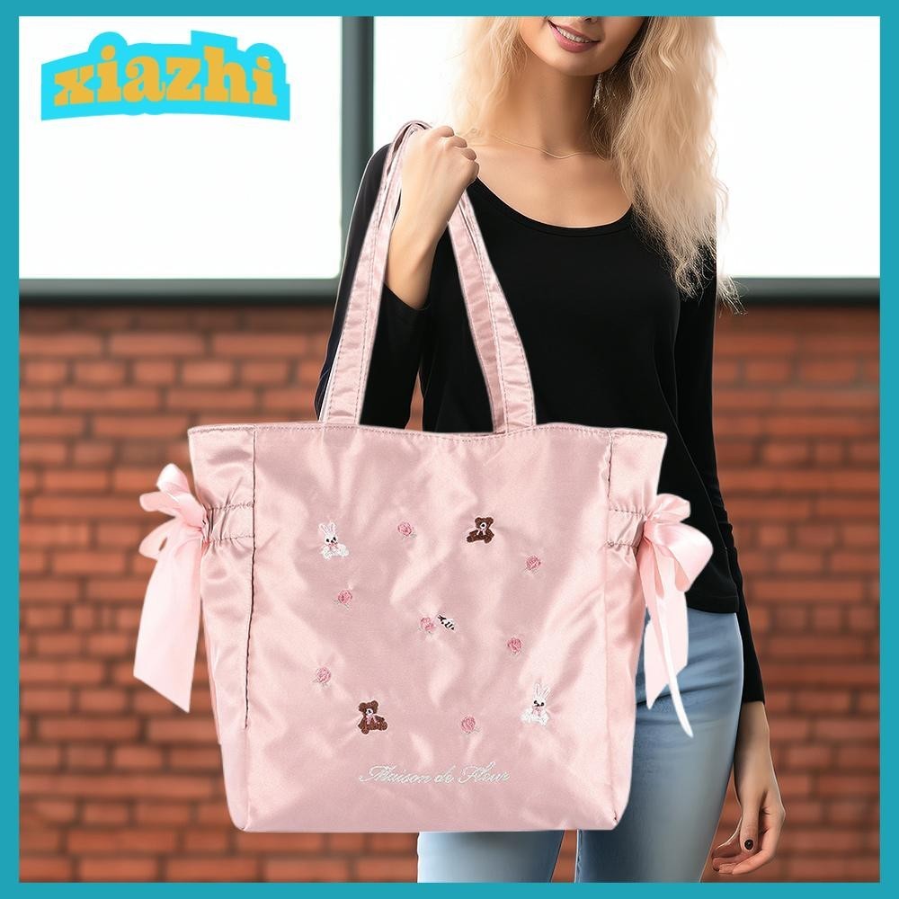 XIAZHI Embroidery Handbags, Korean Harajuku Pink Purses Shoulder Bag ...