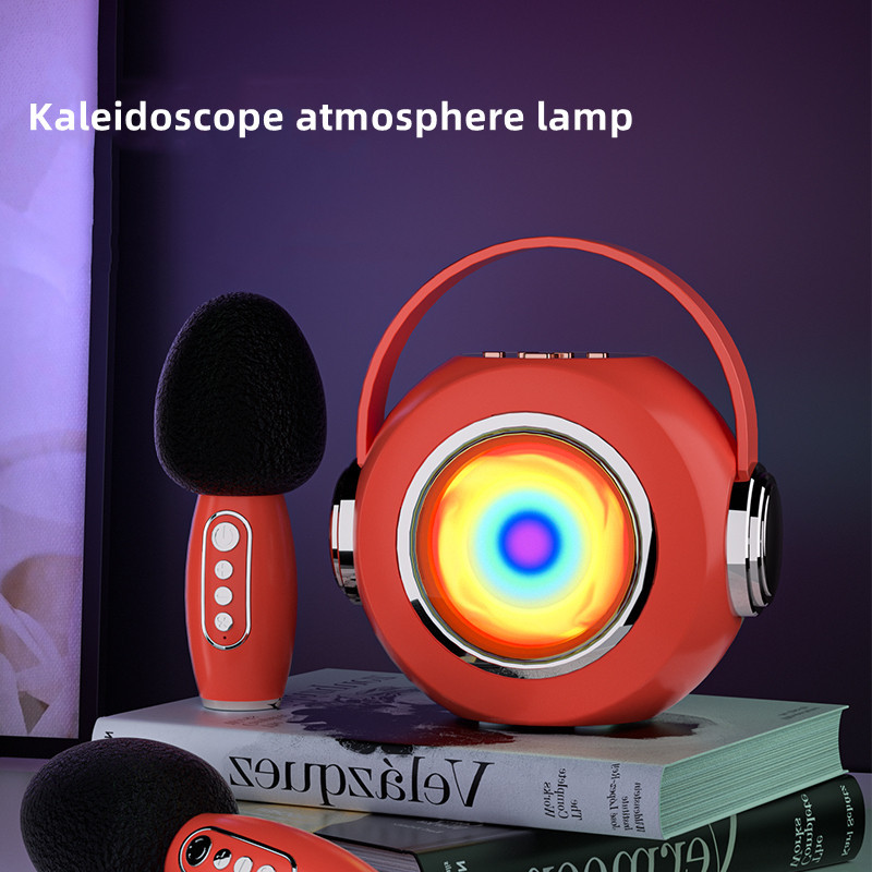 Bluetooth Speaker with mic Wireless Bluetooth Dual Microphone Karaoke ...