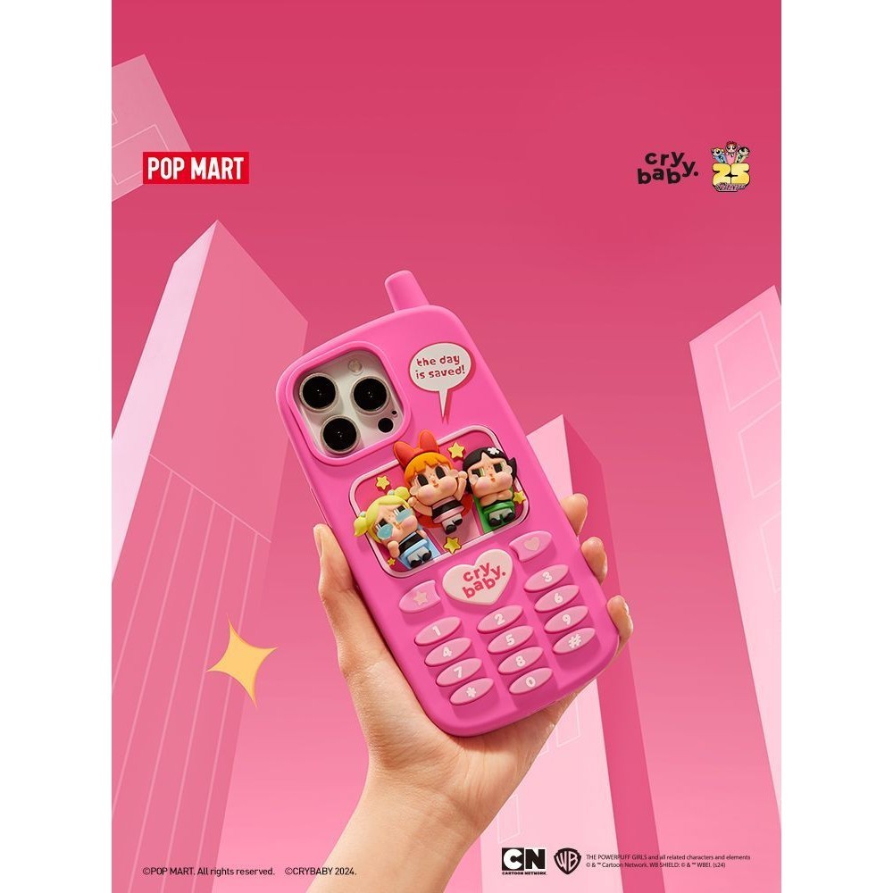 Popmart POPMART CRYBABY x Powerpuff Girls Series Phone Case iPhone