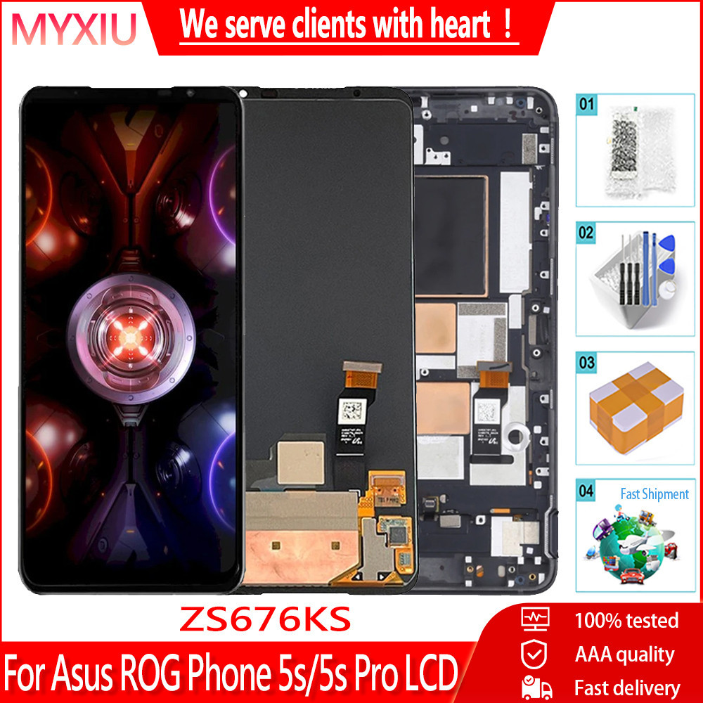 Original For Asus ROG Phone 5S ZS676KS LCD Touch Screen Display With ...