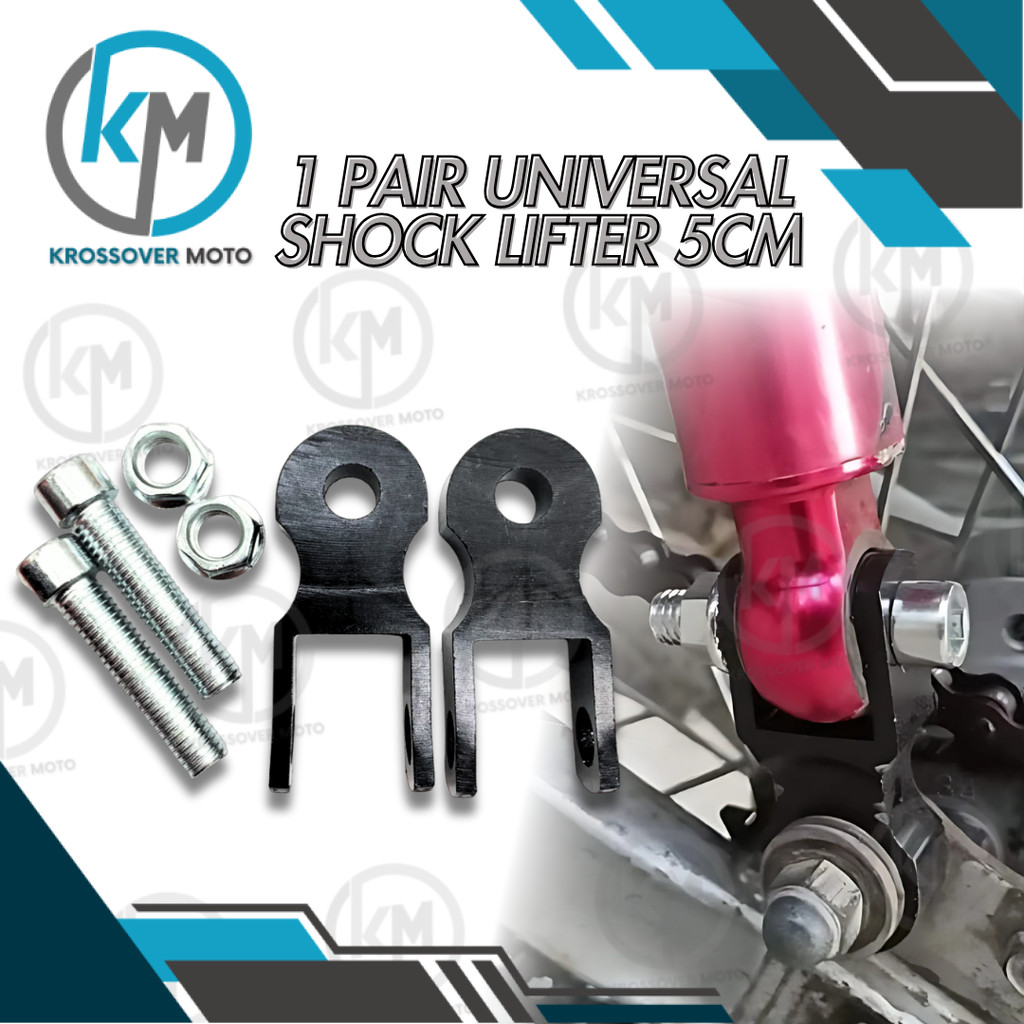 1 PAIR REAR SHOCK ADJUSTER SHOCK LIFTER 5CM FOR MOTORCYCLE | Shopee ...