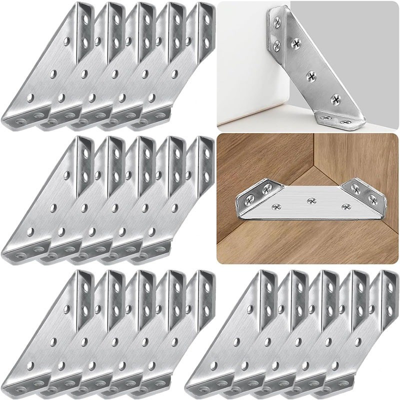 Stainless Steel Table Angle Bracket / Furniture Joint Corner Brace ...