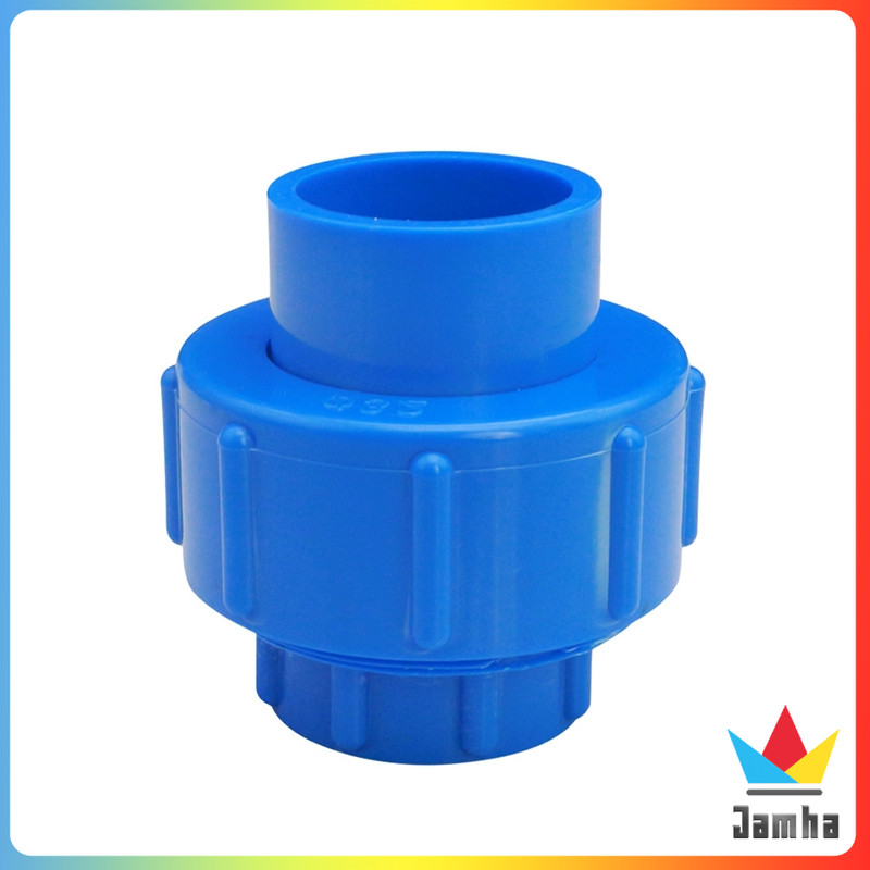 Jamha PVC Pipe Fitting Union Quick Connector Blue Fitting Coupling 20mm ...