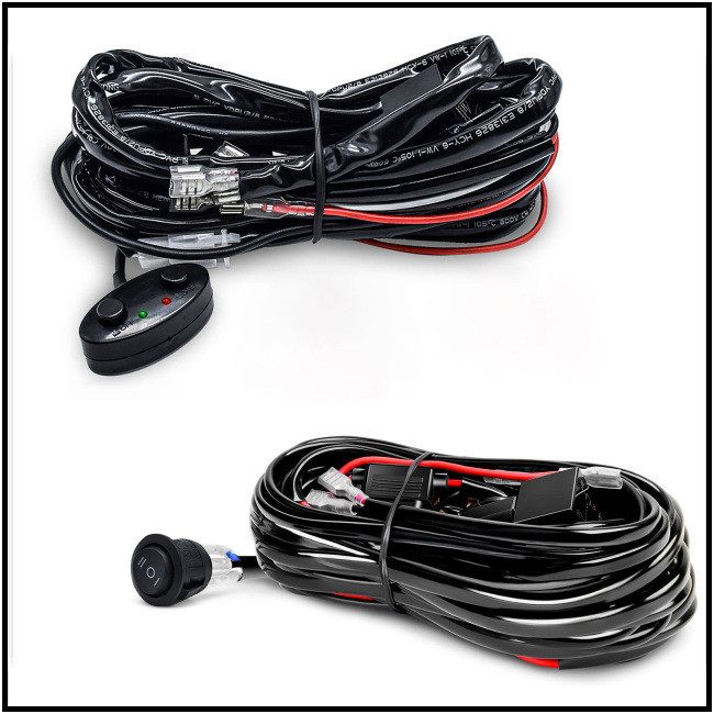 CI Motorcycle Work Light Wiring Harness Switch Kit 1 To 2 Wiring Group