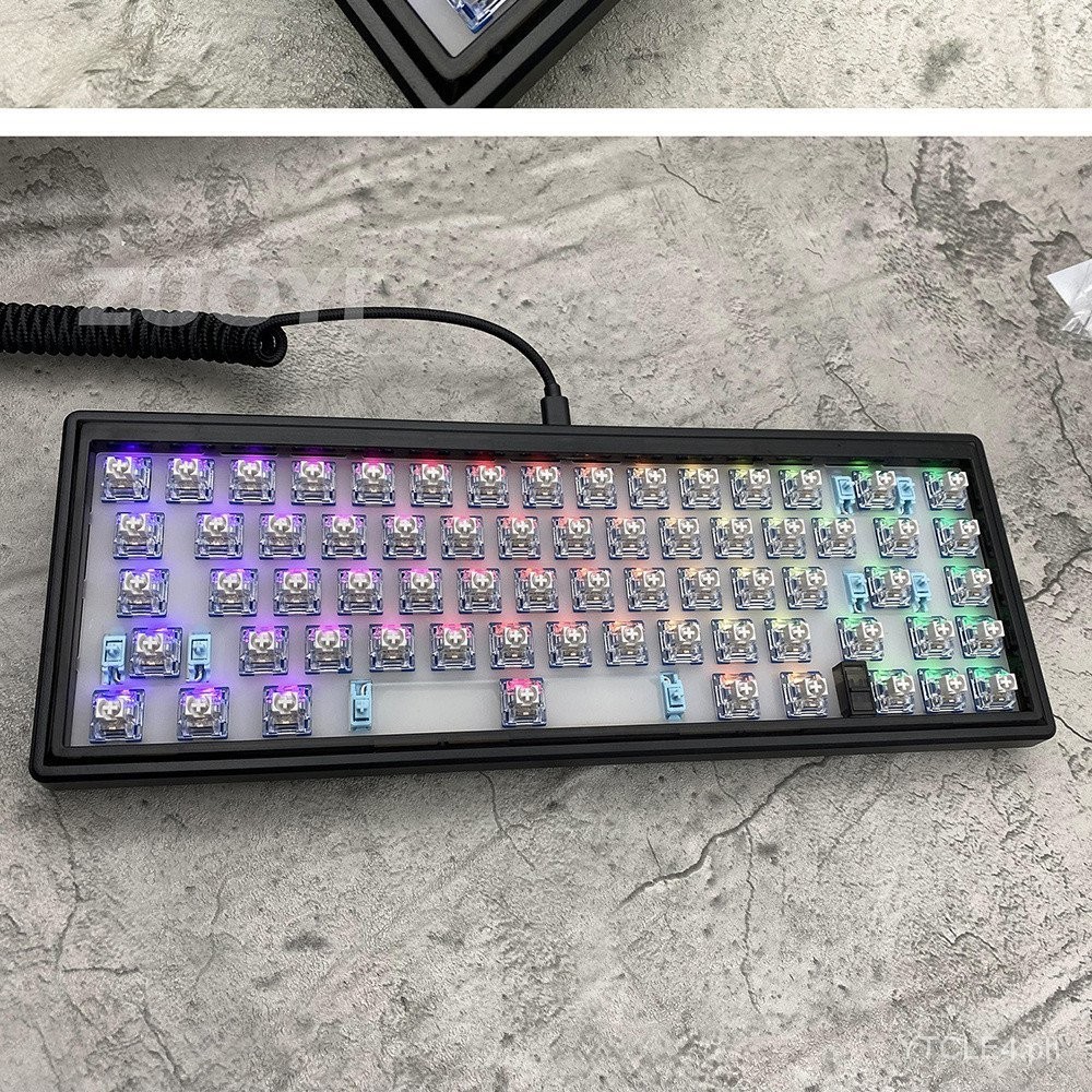 Wolf PieGAS67Key Custom Hot Plug Mechanical Keyboard KitRGBBacklit ...