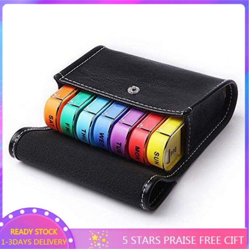 [COD] 7 Days Tablet Pill Box Holder Medicine Storage Organizer ...