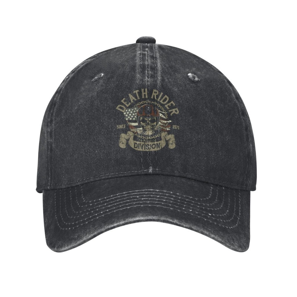 Biker Death Rider Skull Cafe Racer Custom New Arrival Cowboy Hat ...