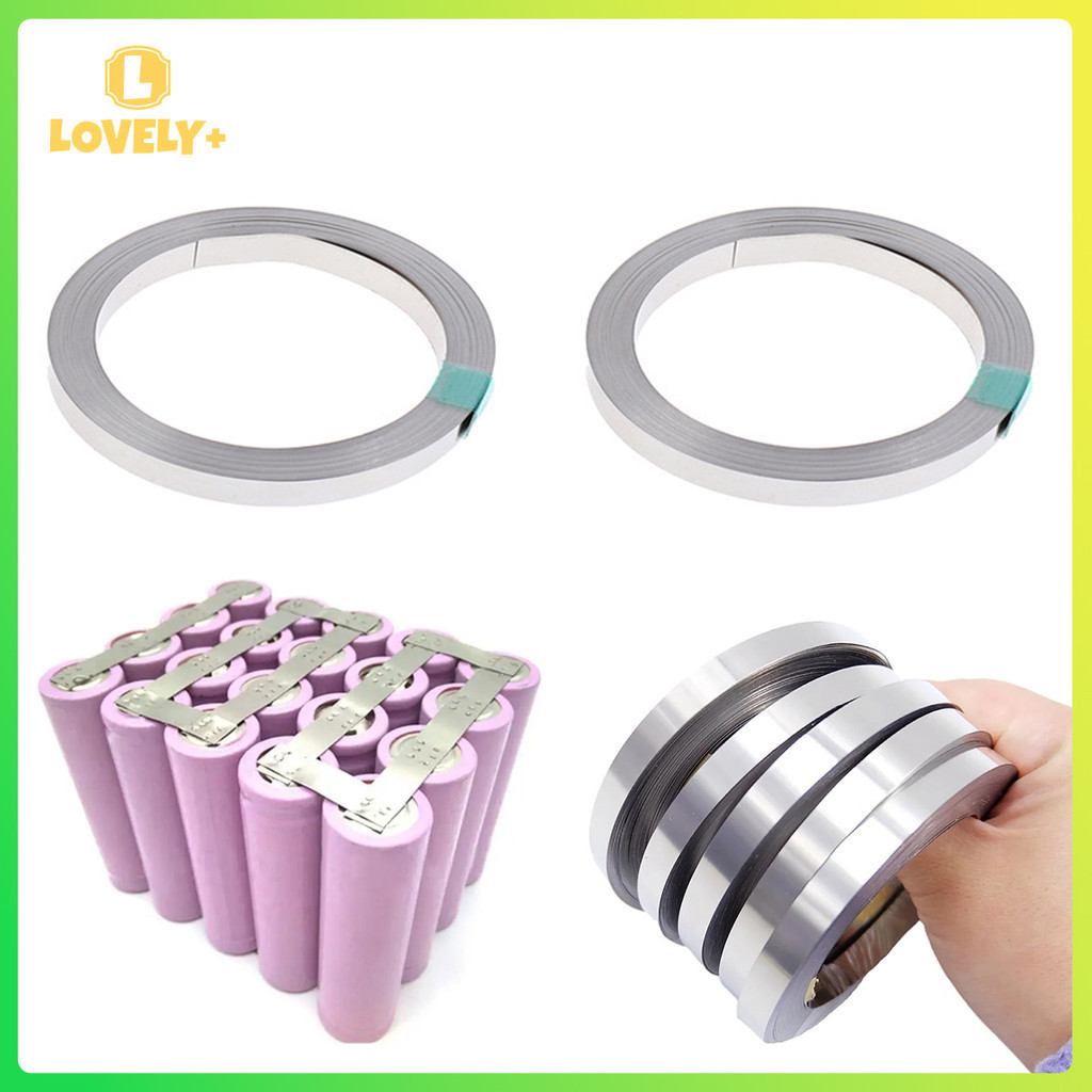 Create Idea 2x Nickel Strip 10m Nickel Plated Steel Strip 0.15x8mm Battery Nickel Strip Tape 18650 Soldering Tab For Soldering Li-Po Battery NiMh NiCd Battery And Spot Welding