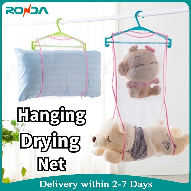 Multifunction Hanging Pillow Drying Net Bag Pillow Drying Rack ...