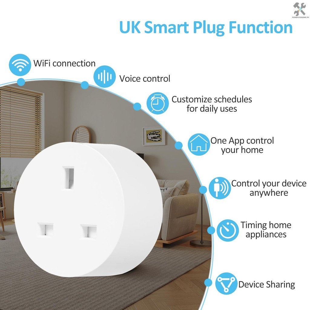 vcthph Smart Wi-Fi Plug Wifi Socket APP Remote Control Schedule ...