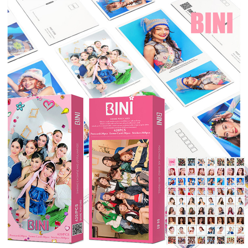 Bini Photocards Lomo Cards Bini Photocard Postcard Jhoanna Sheena Aiah Mikha Lomo Cards Bini