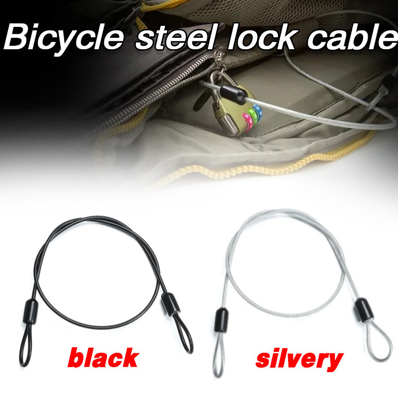 Stainless Steel Wire Rope Line1.5M Safety Cable Luggage Anti Theft ...