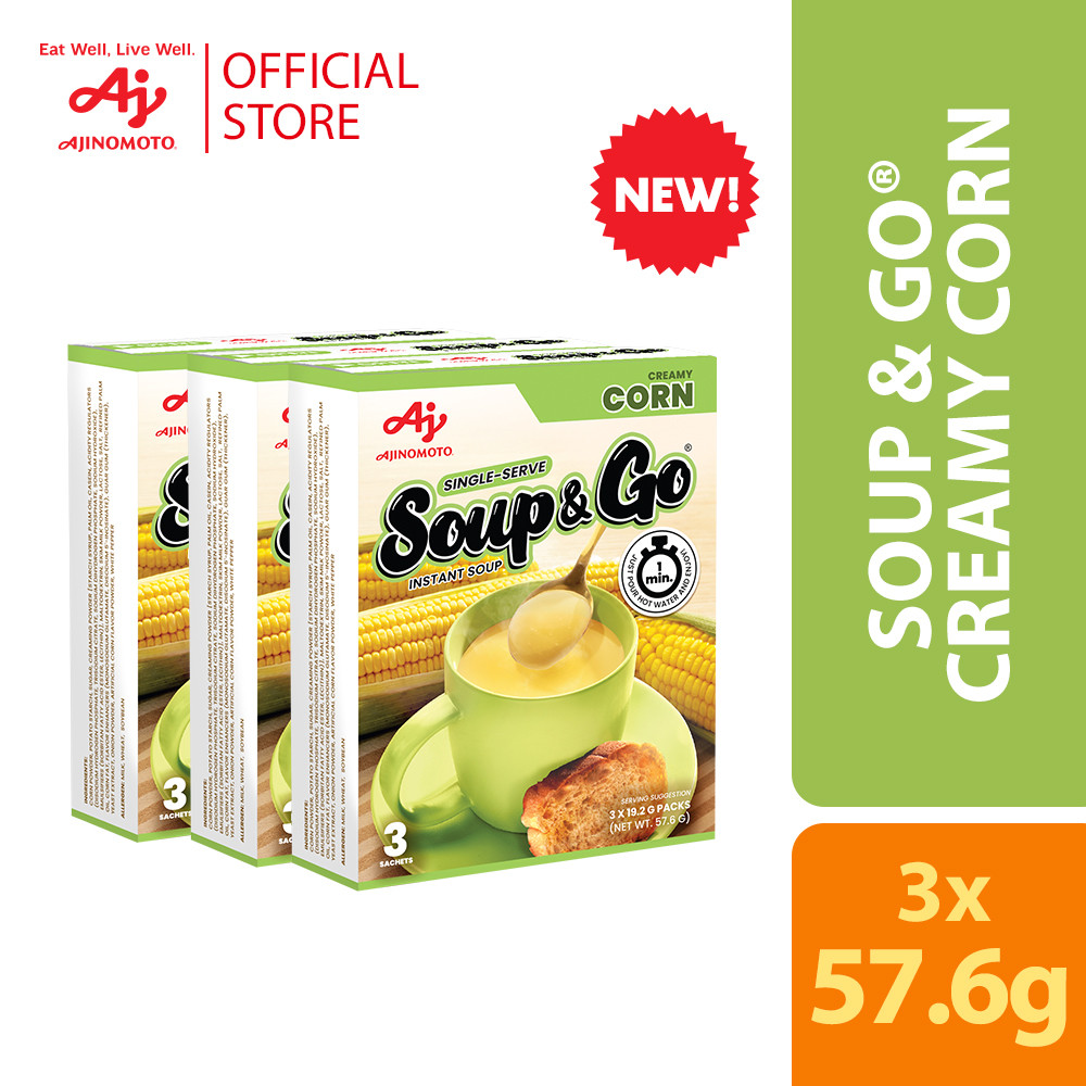 Soup & Go® CREAMY CORN 57.6g Pack of 3 | Shopee Philippines