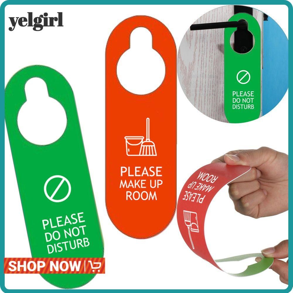 YELGIRL Durable Door Hanger Tags Double-sided Door Knobs Hanger Pendant ...