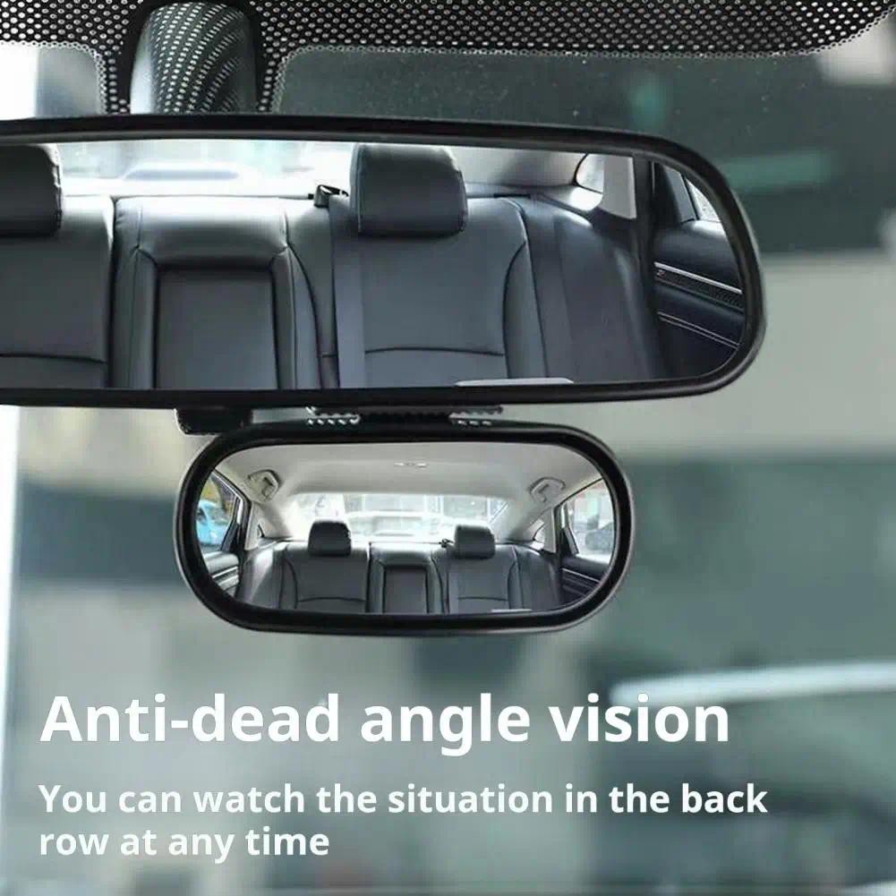 Car Rearview Mirror Wide Vision Adjustable Angle Rearview Auxiliary ...