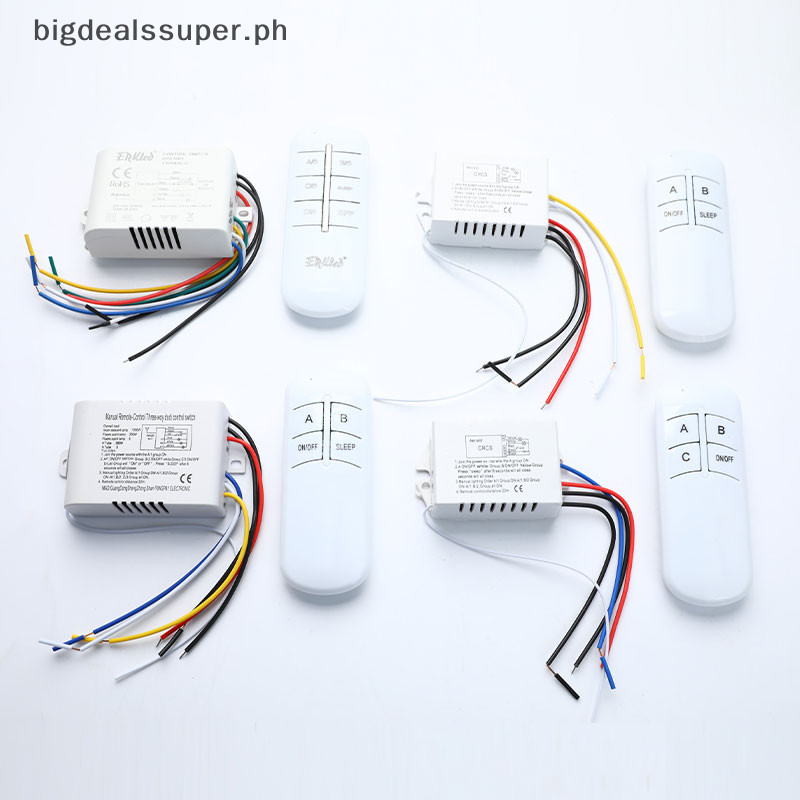 Pro Wireless ON/OFF 220V Lamp Remote Control Switch Receiver ...