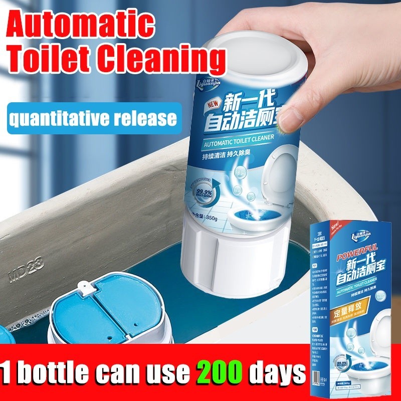 Automatic Toilet Bowl Cleaner 350ml Auto Releasing Dirt Removal 10 ...