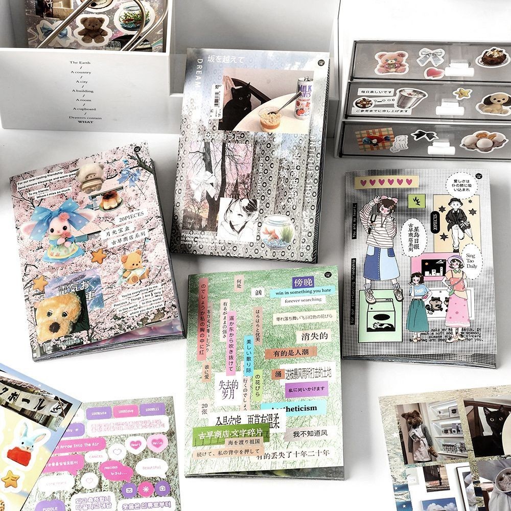 Cdaily|20pcs Cute Cartoon Sticker Book Handbook Sticker Handbook ...