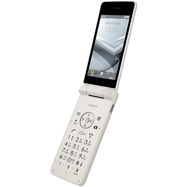 SHARP AQUOS ケータイ4 A206SH ホワイト　⭐美品 中古】SHARP ymobile 【SIMフリー】 AQUOS ケータイ4 A206SH
