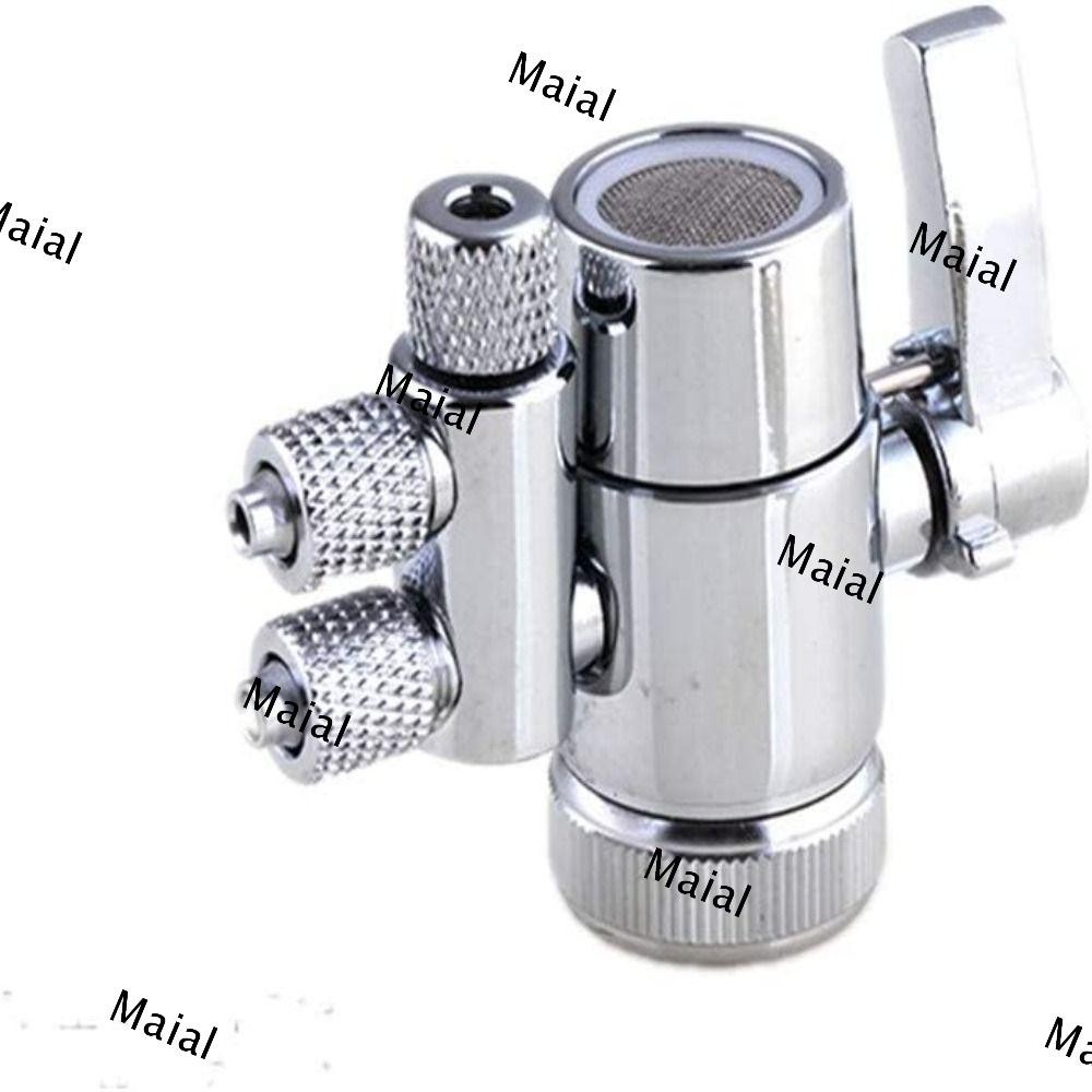 Fancy Faucet Diverter Valve, Sink To Washing Machine Hose Diverter Faucet Adapter, For Bathroom/Kitchen Sink Faucet Connection Portable Washing Machine/Dishwasher Silver