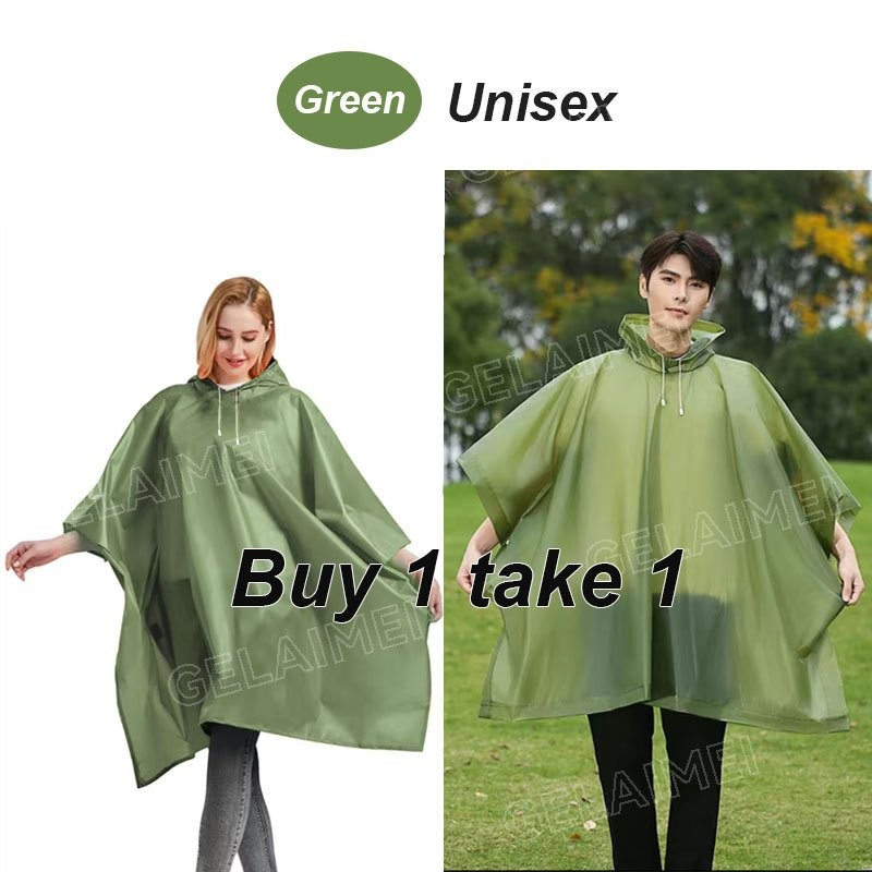 Poncho Raincoat Motorcycle Bicycle Poncho Makapal Kapote Rain Coat Unisex  And Free Size