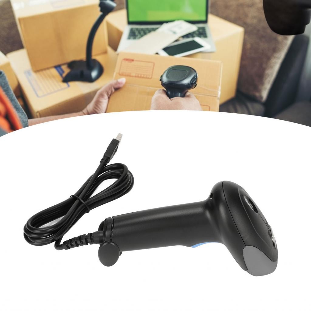 Ddhihi Handheld 2D Barcode Scanner USB Cordless QR Code for Computers ...