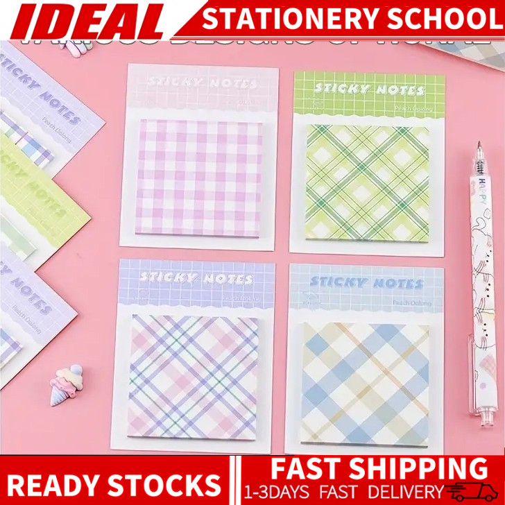 30 sheets INS Sticky Note Paper Grid Simplicity Memopad Creative Post ...