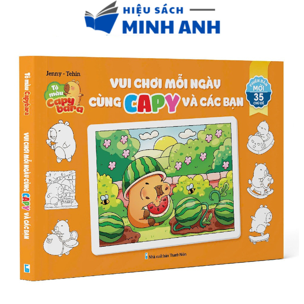 Book - Capybara Coloring - Have Fun Every Day with Capy and Friends ...