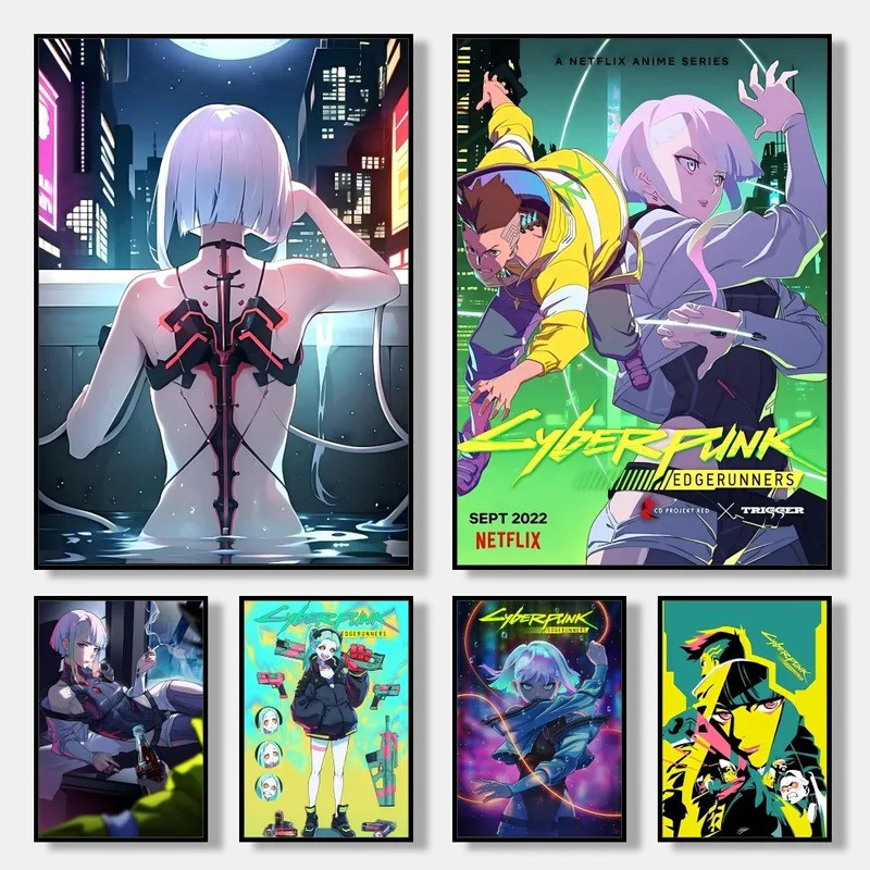 Cyberpunk Edgerunners Poster Wall Art Print Poster Decorative Mural ...
