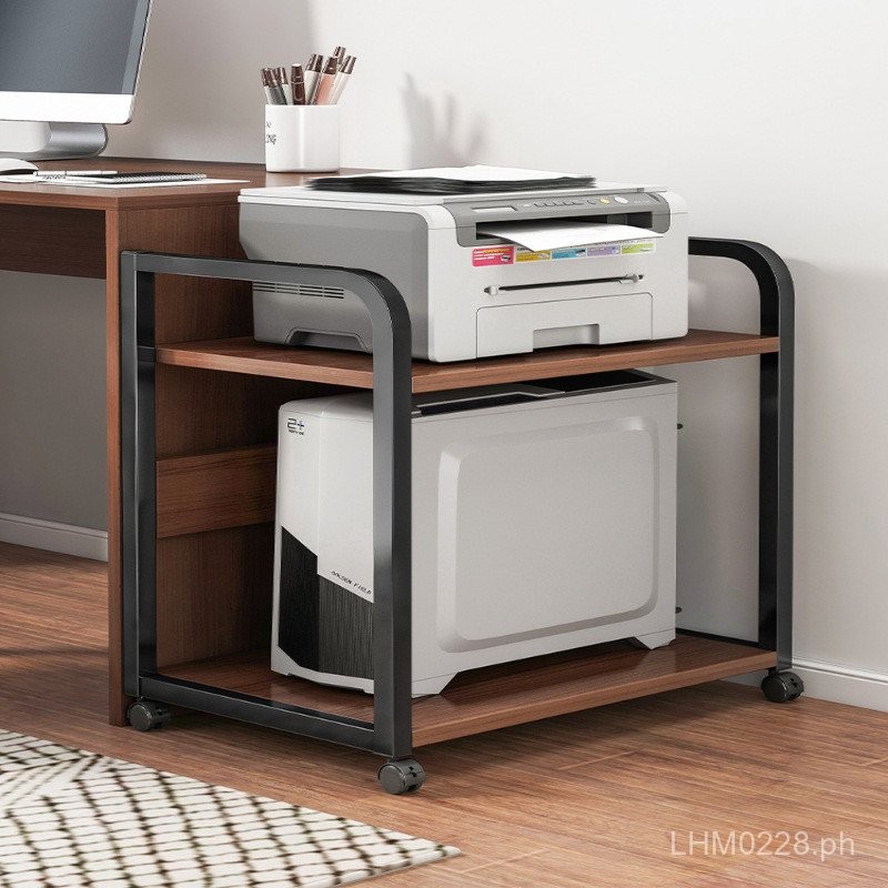 Printer Cabinet Storage Rack Office Stand Shelf Floor Computer Desk ...