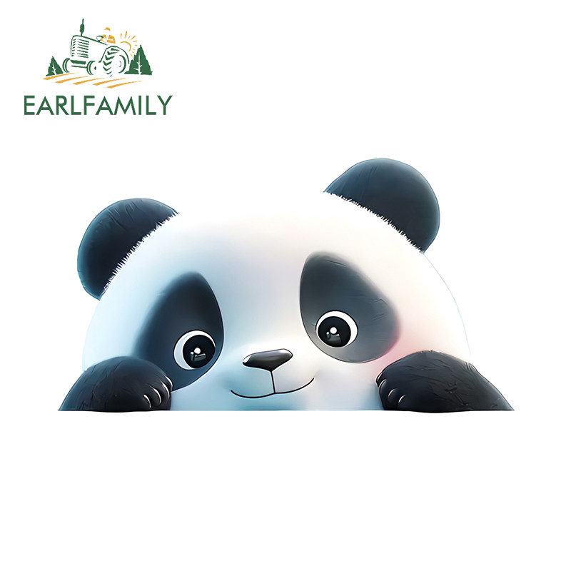 EARLFAMILY Panda Car Stickers Occlusion Scratch Caravan Windows ...