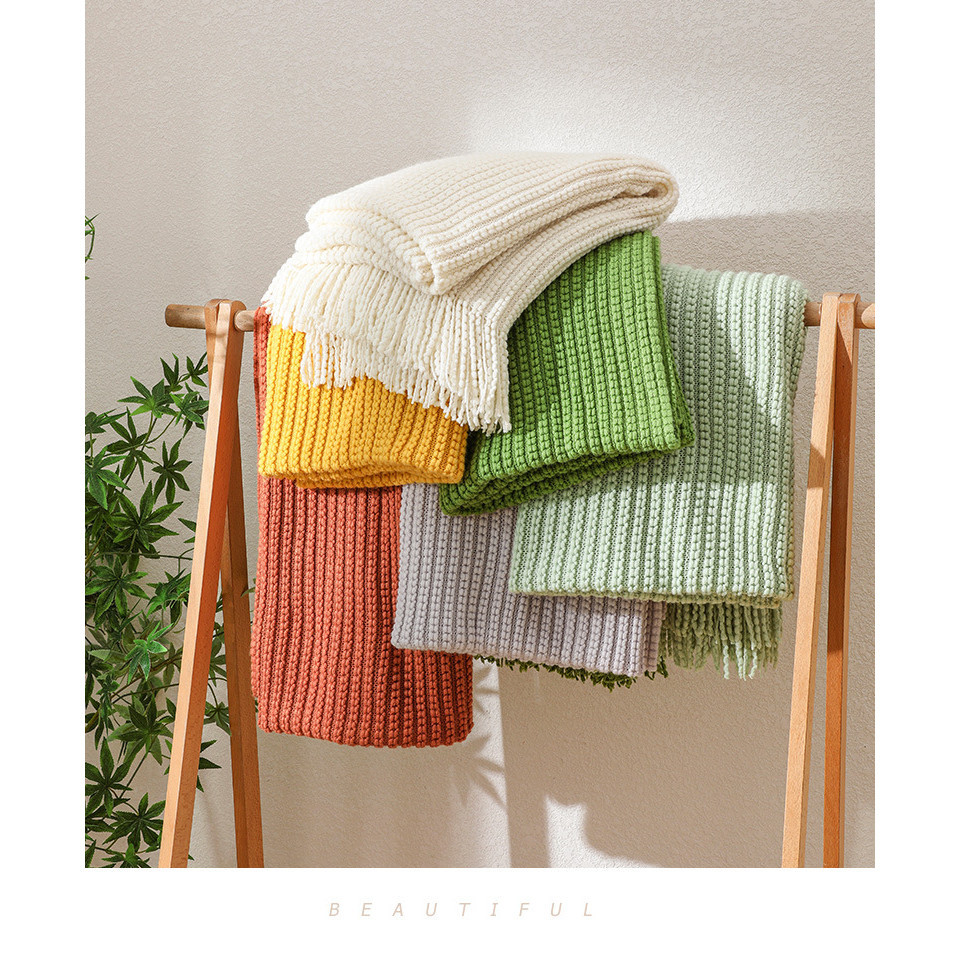 New Bedding Chunky Chain Knit Throw Blanket Lightweight Blanket for ...