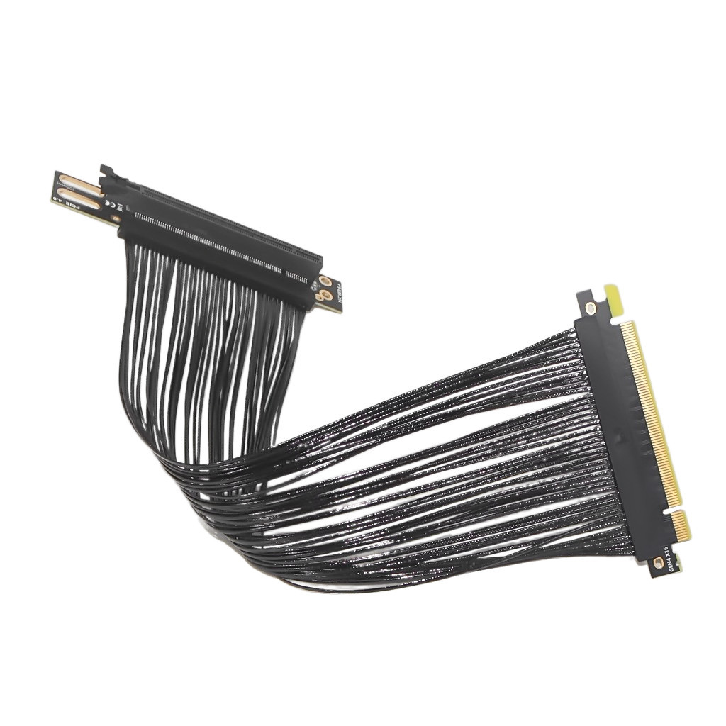 JMT PCIE 4.0 X16 Right Angle 90degree GPU Graphics Card Extension Cable ...