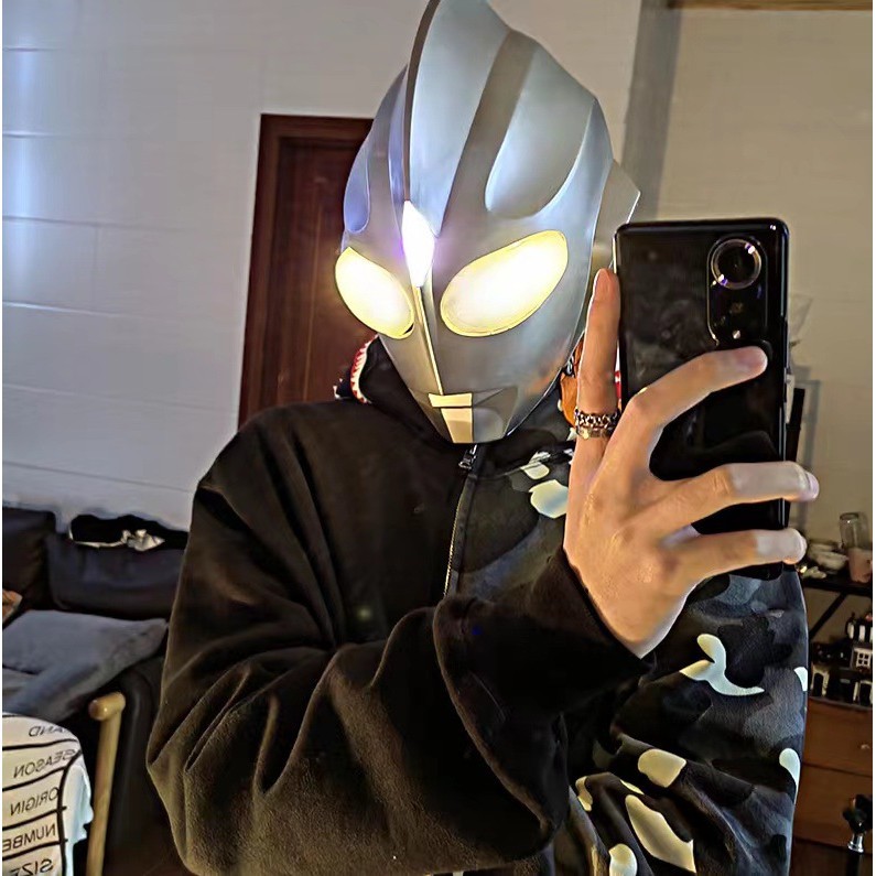 Ultraman Cosplay Helmet Headgear with light Ultraman Tiga Cos Wearable Suit Full set for Performance High quality Toy Ha main image 0