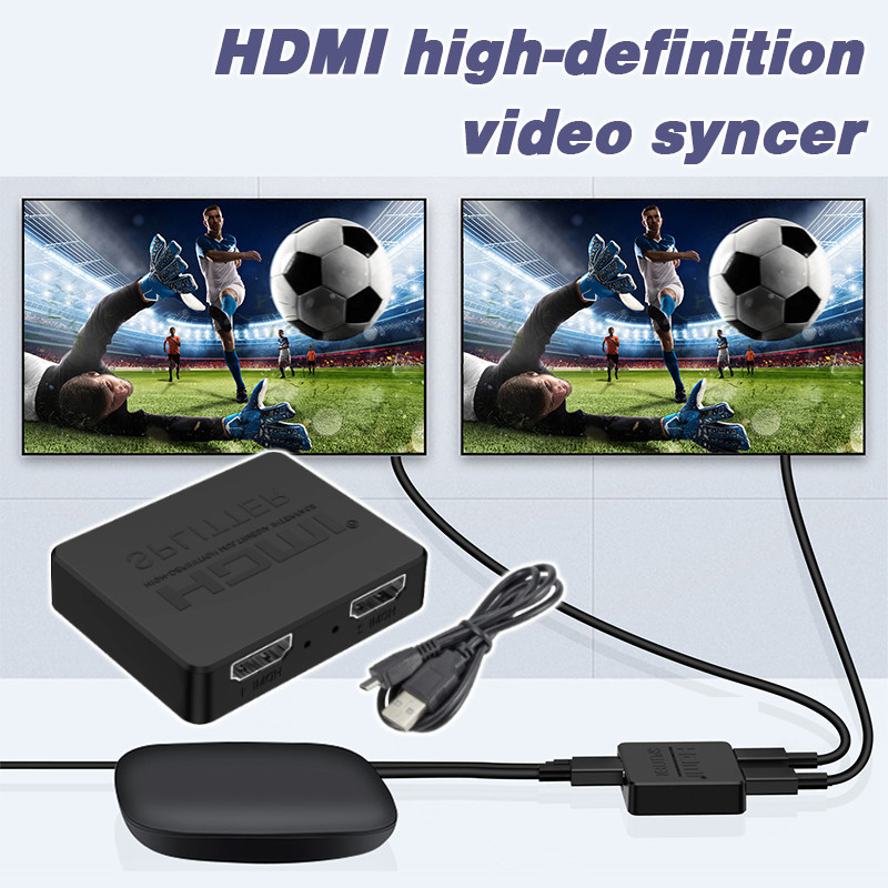 4K HDMI Splitter 1x2 1x4 HDMI Switch 1 in 2 out Video Distributor ...